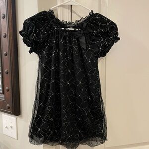 Girls black fancy top